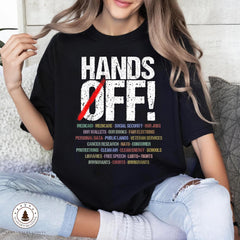 Limited ! Hands Off Protest Shirt, Trendy Political Hands Off Protest Sweatshirt and Hoodie, Hands Off Medicaid Medicare Social Security Tee