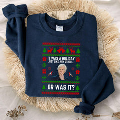True Crime Ugly Christmas Sweater Party Sweatshirt, Funny Christmas Sweatshirt, Funny Christmas Sweatshirt, Christmas Hoodie Party'4386135347