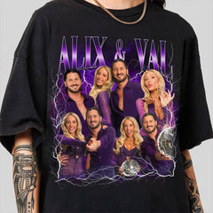 Alix and Val Shirt, Sparkle Dance Duo Bootleg TShirt, Trending Ballroom Show Fan Shirt, Vintage Dance Duo Fan Shirt