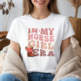 In My Horse Girl Era T-Shirt - Horse Lover Shirt  - Personalized Horse Girl Shirt - Equestrian Tee - Horse Rider Gift - Gift for Horse Lover