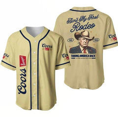 Coors Banquet Trump Baseball Jersey, The Return, Rodeo Beer Lovers Jersey, Party Jersey V1 - Shirt King