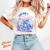 Retro Boho Comfort Colors Shirt - This Ain't Texas a Desert Cowgirl Shirt - Funny Retro Boho Tee & Sweatshirt #261