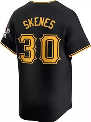 Men's Pirates Paul Skenes Black Alternate, Limited Player Jersey