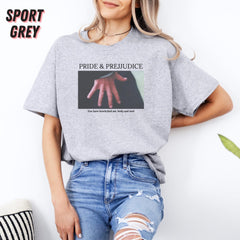 Pride and Prejudice Hand Flex Shirt, Jane Austen Merch Mr Darcy, Shirt, Book Lover Gift, Gift For Reader, Bookish Merch, Book Shirt