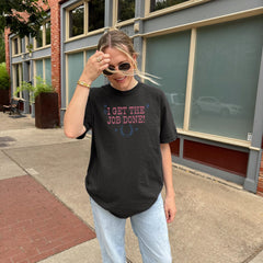 I Get The Job Done Shirt, Roan The Giver Tee, Pink Pony Girl, Western Comfort Colors Shirt, Lesbian Shirt, Midwest Princess Pride Shirt