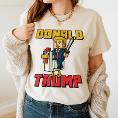 Chicken Jockey Trump Shirt, Funny Meme Trump Shirt, Meme Chicken Shirt, Hilarious Gaming Gift, Chicken Lovers Shirt, Minecraft Movie Shirt