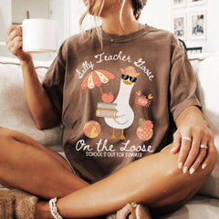 Last Day of School Teacher Shirts, Schools Out for Summer Silly Goose Teacher Shirt, End of Year Teacher Shirt, Funny Summer Teacher Shirt
