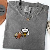 Eagle Football T-Shirt, Cool Eagle Graphic Tee, American Football Fan Shirt, Unisex Soft Tee, Sports Lover Gift