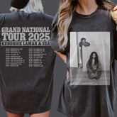Kendrick Lamar & SZA 2025 Grand National Tour T-Shirt Front and Back | gildan SoftStyle Graphic Tee