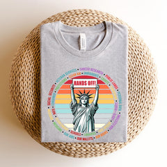 Hands Off Protest Shirt, Political Activism Tee, Environmental Rights T-Shirt, Save Public Lands, Medicare, Social Security, Free Speech