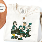 Snoopy Mercedes Pit Crew Shirt, Racing Fan Tee, Formula 1 Mechanic T-Shirt, F1 Race Lover Gift, Motorsport Fan Apparel
