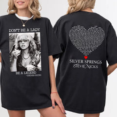Dont Be A Lady Be A Legend Shirt, Vintage Stevie Nicks Sweatshirt, Stevie Nicks Retro Shirt, Unisex Tee, Gift For Fans, Music Lovers Shirt