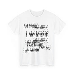 I Am Music Unisex Heavy Cotton Tee, Music Lover Gift, Musician Shirt, Band Merchandise, PlayBoi Carti, Rap, New, Fashion