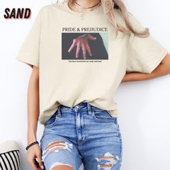 Pride and Prejudice Hand Flex Shirt, Jane Austen Merch Mr Darcy, Shirt, Book Lover Gift, Gift For Reader, Bookish Merch, Book Shirt