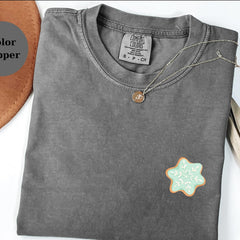 Snowflake Cookie T-Shirt, Cute Winter Christmas Cookie Tee