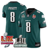 P.Eagles #8 Kenny Pickett LII-LIX Super Bowl Champions Vapor Limited Jersey