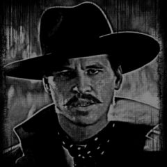 val kilmer - tombstone tshirt - doc holliday tshirt  - soft style tshirt - hand printed - cult classic RIP