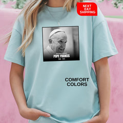 Comfort Colors Papa Francis 1936-2025, Rememberance Shirt, Rest In Peace Shirt, Papa Francis Tribute Shirt, RIP Papa Francis, Papa Francis
