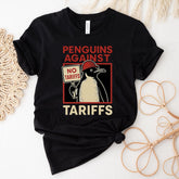 Penguins Against Tariffs Shirt, Funny Anti Trump V-neck, Subtle FDT Shirt, Resistance Tee Anti-MAGA Protest Shirt, Heard Island