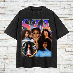 Sza Vintage Shirt, Sza Retro 90's Graphic Tee, Sza Bootleg Wash T-Shirt, SZA Ctrl, SZA Fan Gift, R&B Singer Shirt, Music Artist Fan Shirt