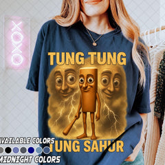 Comfort Colors Limited Tung Tung Tung Sahur Funny Baseball Bat Meme T-shirt, Italian Brainrot Shirt, Dank Memes Tshirt, Unhinged Clothes
