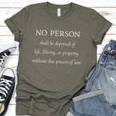 5th AMMENDMENT Shirt Due Process Anti MAGA FDT Gift for Democrat Protest T-Shirt Progressive Liberal Tee Constitution Bill of Rights TShirt