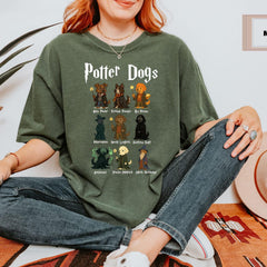 Comfort Colors Potter Dogs Shirt, Funny Wizard Dogs Shirt, Gift for Dog Owner, Dog Lover Gift, Birthday Gift, Fantastic Cute Dog Shirt