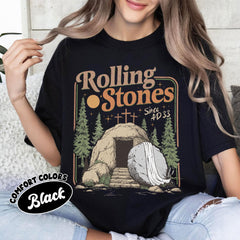 Rolling Stones Shirt, Sweatshirt, Hoodie, He Is Risen Tshirt, Easter Christian Shirt, Funny Christian Shirt
