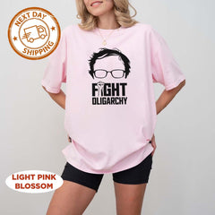 Feel The Bern Fight Oligarchy Shirt Political Statement T-Shirt Bernie Sanders Inspired Tee Vintage Style Graphic Shirt Political Apparel