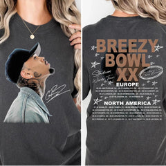 Chris Brown Breezy Bowl XX Tour 2025 T-Shirt, Chris Brown 2025 Concert, Chris Brown Fan Gift, Chris Brown Merch, Chris Brown Graphic Shirt