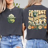 Comfort Colors Protect Our National Parks Shirt, 2 Sides Environmental Activism Tee, National Park Resist Bear Tee