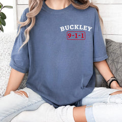 9-1-1 TV Show LAFD Crewneck Sweatshirt - Los Angeles Fire Department Fan Tee