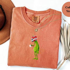 Charles Leclerc Racing Helmet Grinch Shirt, Funny F1 Fan Crewneck, Cartoon Racer Top, Motorsport Gift, Comfort Colors Unisex Shirt