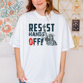 Resist Hands Off Shirt, Hands Off Protest Shirt, Statue Of Liberty Resist Shirt, Hands Off Anti Trump, Protest Tshirt, Social Justice Shirt