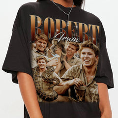 Retro 90s Robert Irwin Zookeeper Bootleg Shirt, Vintage Robert Irwin Fan Gift,Gift For Her Or Him, Robert Irwin Wildlife Photographer shirt