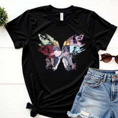 Girls Butterfly Design, Youth T-Shirt Sizes XS-XXL