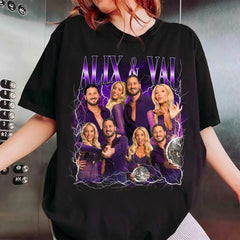 Alix and Val Shirt, Sparkle Dance Duo Bootleg TShirt, Trending Ballroom Show Fan Shirt, Vintage Dance Duo Fan Shirt