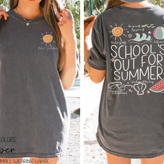 Last Day of School Shirt, Schools Out For Summer, Custom End of School Year Shirt For Teacher Appreciation, Teacher Summer Vacation Shirt