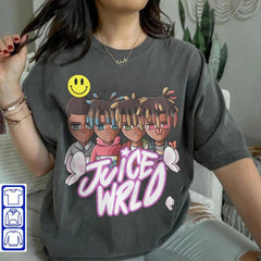 Juice Wrld Legends Never Die T-Shirt, Hip Hop Oversized Streetwear Tee, Rap Music Fan Gift, 999 Merch Graphic Shirt