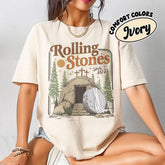 Rolling Stones Shirt, Sweatshirt, Hoodie, He Is Risen Tshirt, Easter Christian Shirt, Funny Christian Shirt