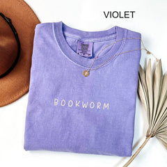 Comfort Colors Bookworm Shirt, Book Lover T-shirt, Bookish Outfit, Book Club Clothing, Bookworm Tee, Reading Teacher Tshirt, Librarian Gift