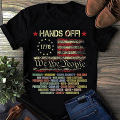 Hands Off Protest T Shirt,liberal shirt, democrat shirt, feminist shirt, Hands Off protest, Hands Off Shirt