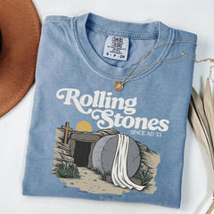 Rolling Stones Shirt, Trendy Easter Clothing, Jesus Christ Shirt, Gift For Christian, Faith-Based Graphic Tee, Easter Gift