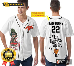 Bad Bunny Efecto Shirt Baseball Jersey Tee Bad Bunny 2022 Halloween T Shirts - Best Seller Shirts Design In Usa - Shirt King