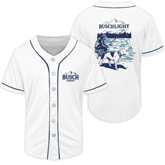 Busch Light Fishing Time Baseball Jersey - Shirt King