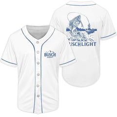 Busch Light Go Fishing Baseball Jersey - Shirt King