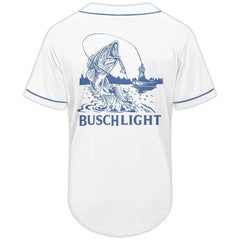 Busch Light Go Fishing Baseball Jersey - Shirt King
