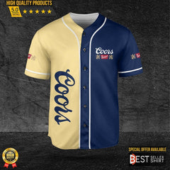 Coors Banquet 2 Color Baseball Jersey Shirt Beer Logos Coors Banquet Gift - Best Seller Shirts Design In Usa - Shirt King