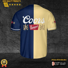 Coors Banquet 2 Color Baseball Jersey Shirt Beer Logos Coors Banquet Gift - Best Seller Shirts Design In Usa - Shirt King