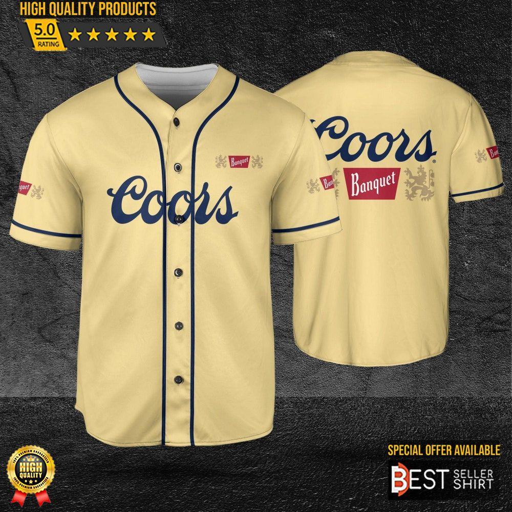 Coors Banquet Beer Logos Baseball Jersey Shirt Coors Banquet Gift - Best Seller Shirts Design In Usa - Shirt King
